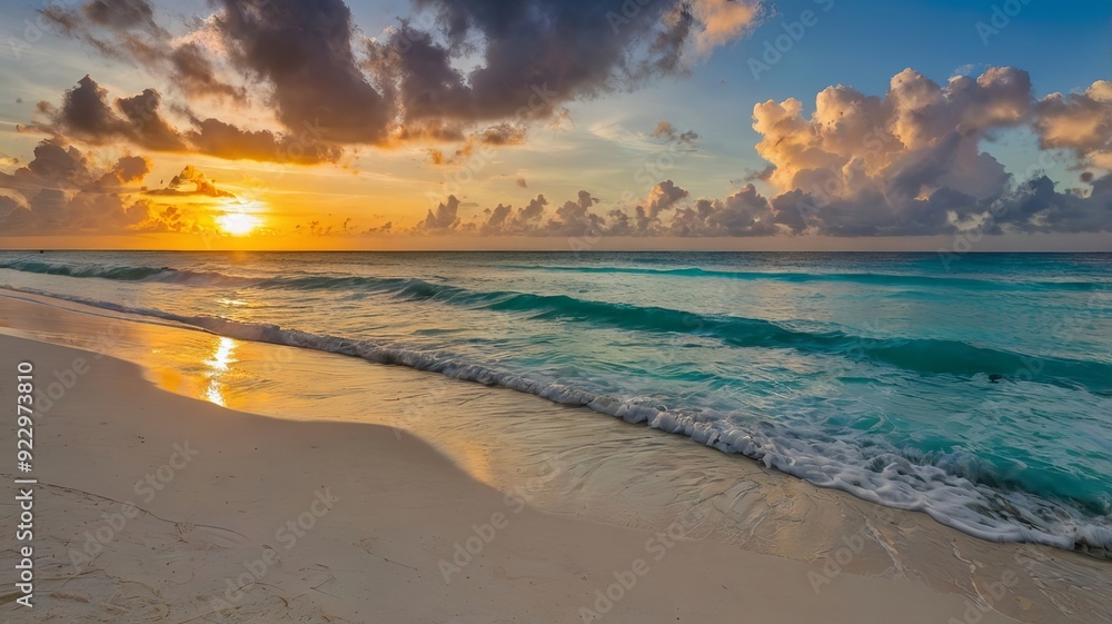 sunset on the beach