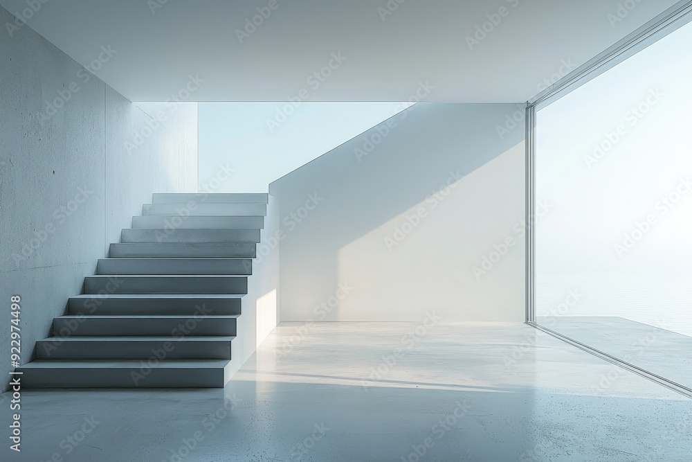 Obraz premium Bright Minimalistic Interior with Natural Light