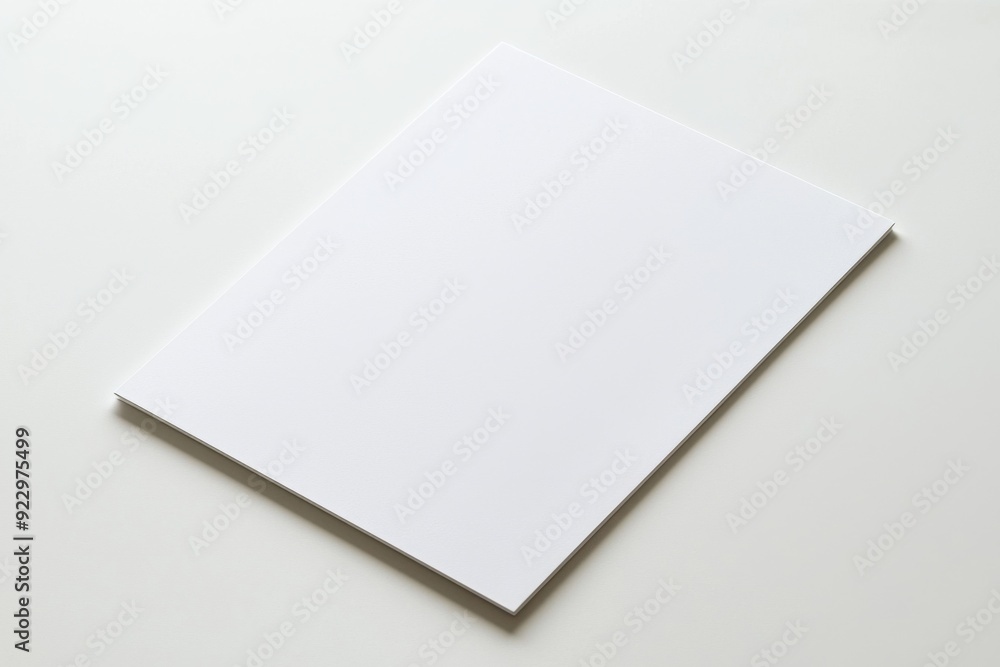 Blank A4 Paper Mockup on Isolated Background created with Generative AI Blank A4 Paper Mockup on Isolated Background created with Generative AI
