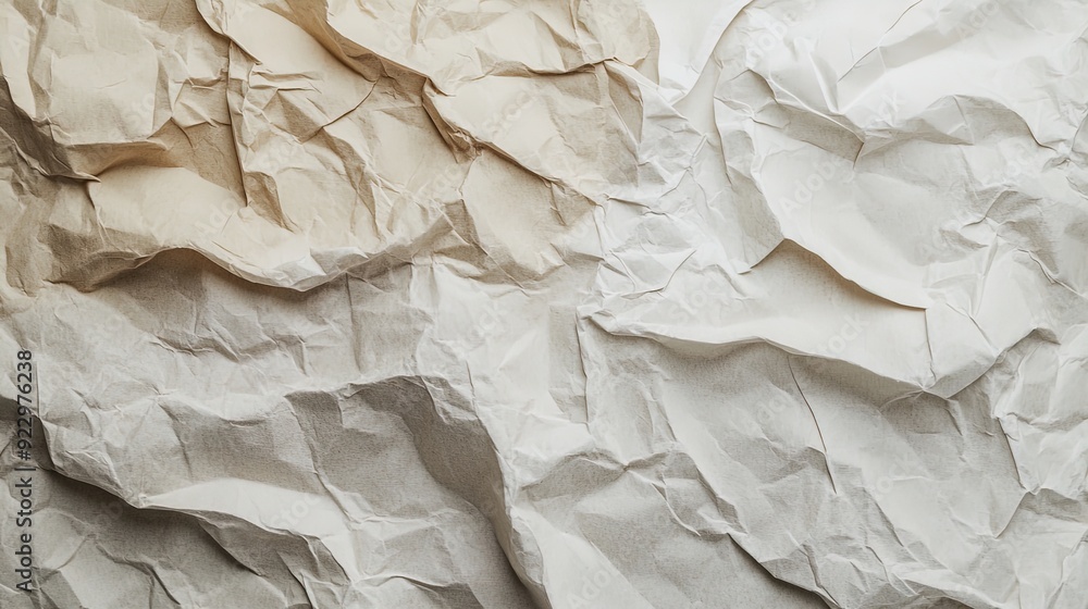 Serene Beige Textures: A Harmonious Blend of Crumpled Paper and Fabric for Peaceful Decor—Perfect as a Poster for Minimalist Interior Spaces Serene Beige Textures: A Harmonious Blend of Crumpled Paper and Fabric for Peaceful Decor—Perfect as a Poster for Minimalist Interior Spaces