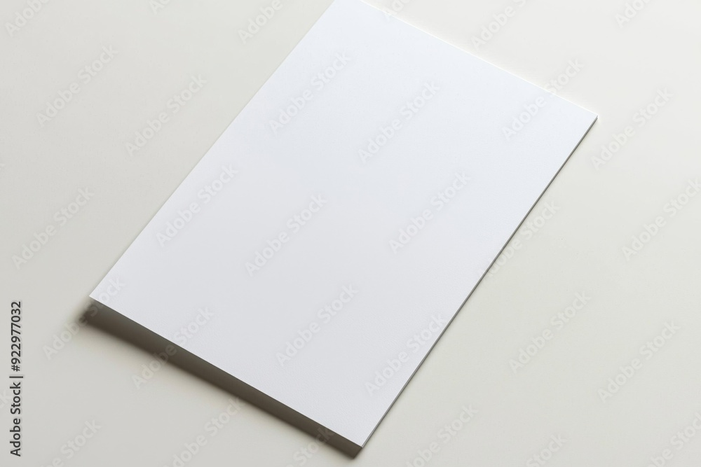 Blank A4 Paper Mockup on Isolated Background created with Generative AI Blank A4 Paper Mockup on Isolated Background created with Generative AI