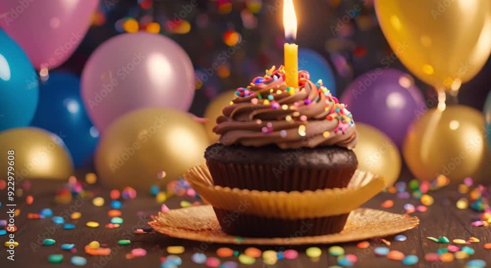 Cupcakes with candles to celebrate birthdays Cupcakes with candles to celebrate birthdays