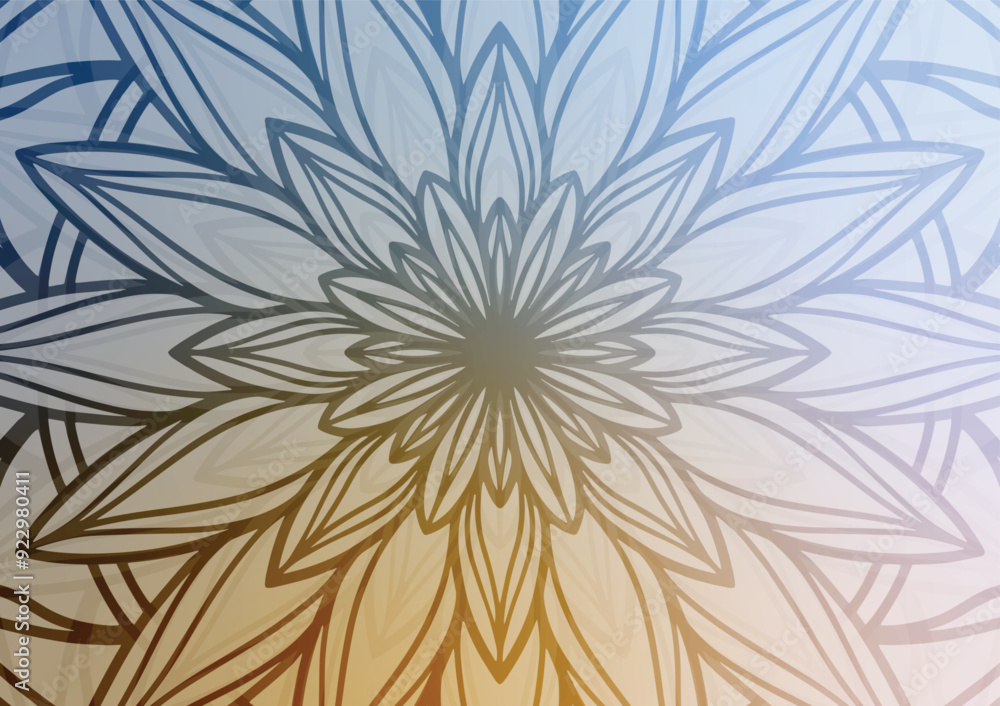 Flower gray soft art gradient mandala light background Flower gray soft art gradient mandala light background