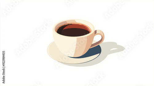 A close-up of a white coffee cup with a heart-shaped foam on top, set on a saucer with a plate of chocolate?