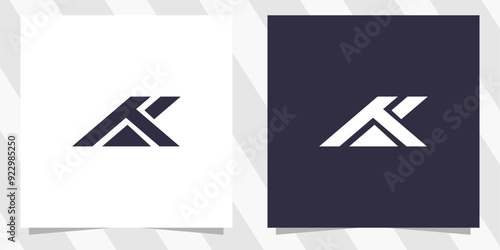letter k logo design vector