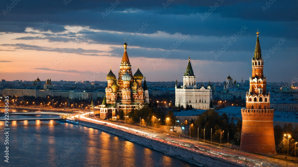 Fototapeta premium Moscow, Russia View