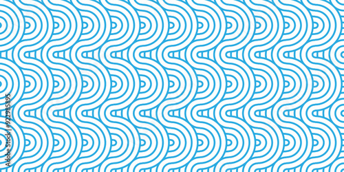 Vector abstract traditional geometric overlapping diamond creative wave circle minimal lapping textile round vector texture. blue and white fabric element repeat swirl geometrical background.