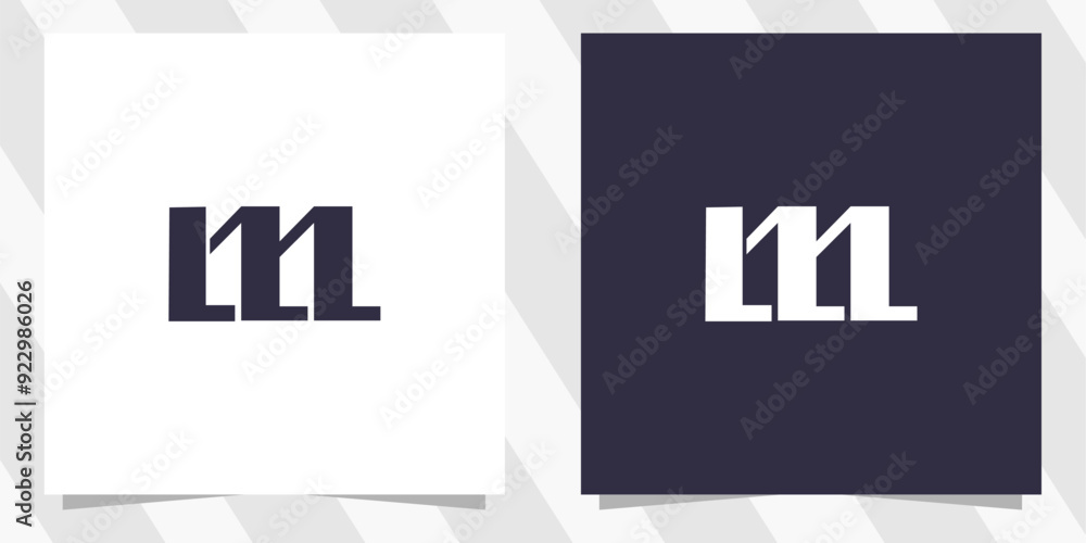 letter lm ml logo design vector letter lm ml logo design vector