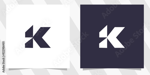 letter k logo design vector