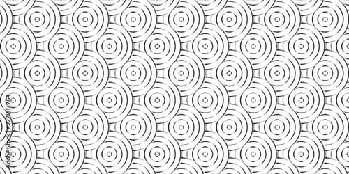 	
Vector abstract traditional geometric overlapping creative wave circle minimal lapping textile round vector texture. white fabric element repeat swirl geometrical background.