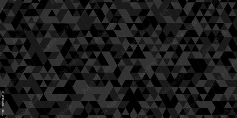Vector glowing dark black charcoal gradient abstract triangle polygon mosaic. vector geometric ornament. seamless diamond technology black and gray triangle element light background. Vector glowing dark black charcoal gradient abstract triangle polygon mosaic. vector geometric ornament. seamless diamond technology black and gray triangle element light background.