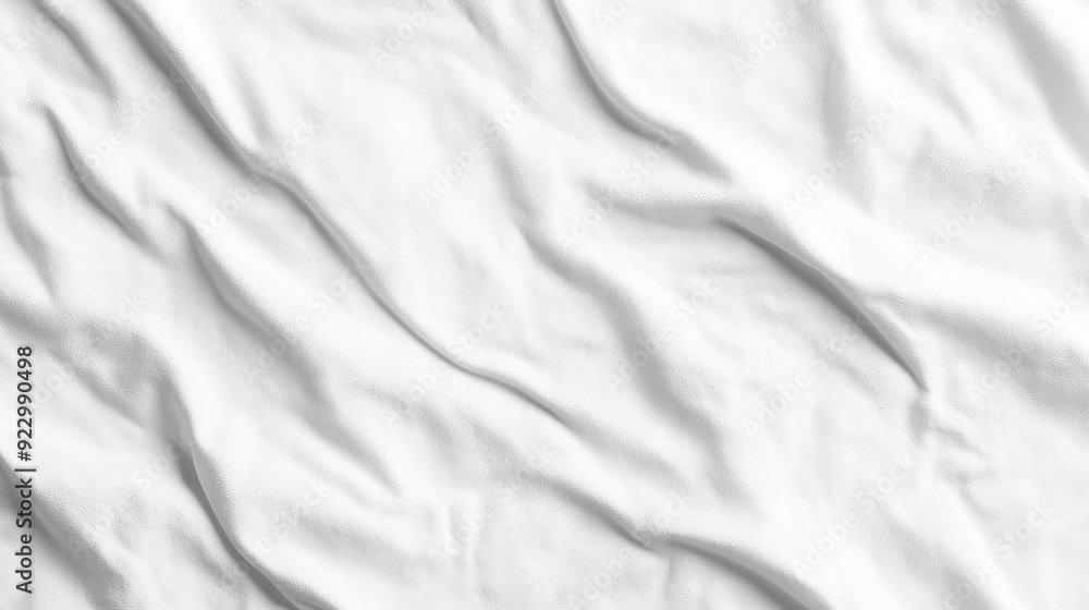 White Crumpled Fabric Texture Background
White Crumpled Fabric Texture Background