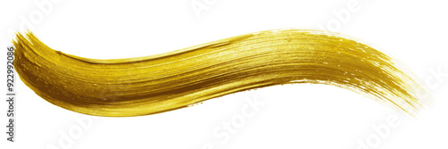 gold metallic illustrator brush stroke