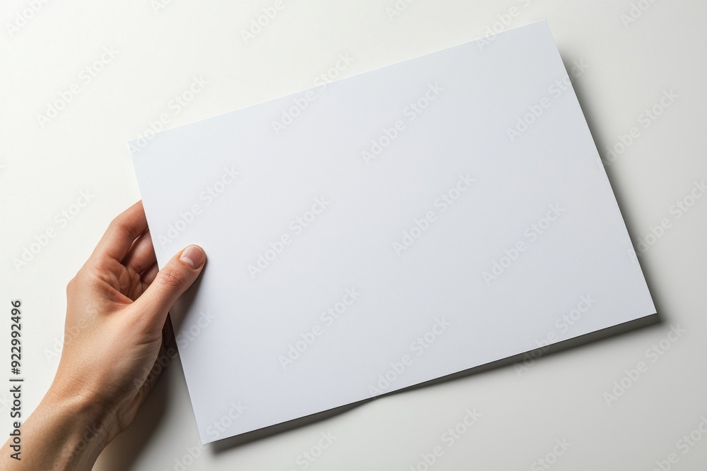 Blank A4 Paper Mockup on Isolated Background created with Generative AI Blank A4 Paper Mockup on Isolated Background created with Generative AI