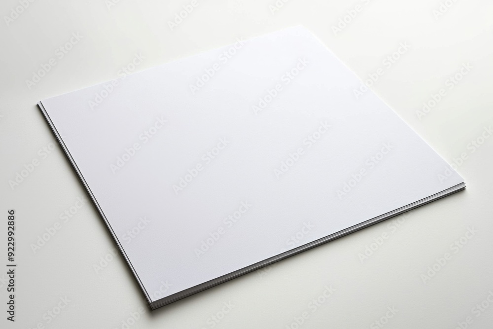 Blank A4 Paper Mockup on Isolated Background created with Generative AI Blank A4 Paper Mockup on Isolated Background created with Generative AI