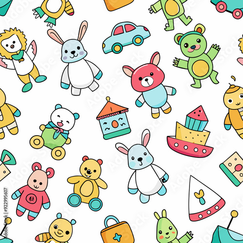 Seamless Pattern Toys
