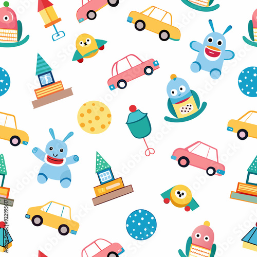Seamless Pattern Toys