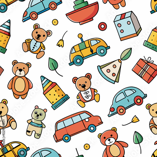 Seamless Pattern Toys