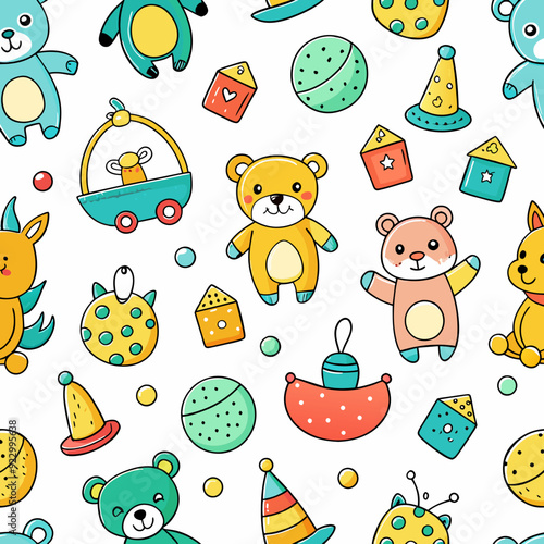 Seamless Pattern Toys