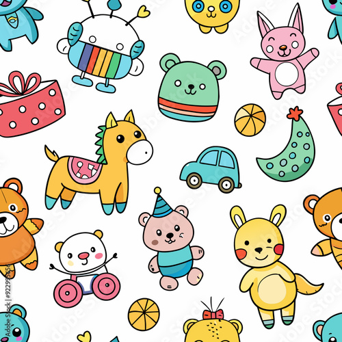 Seamless Pattern Toys