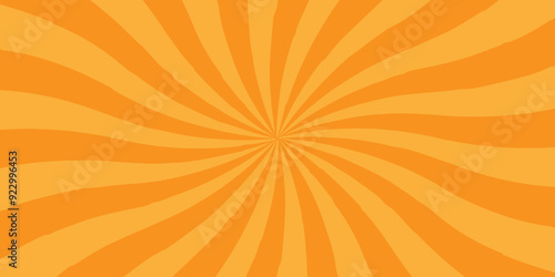 Texture of seamless abstract ray and illustration vector sunburst texture yellow and orange sunbeam pattern background.