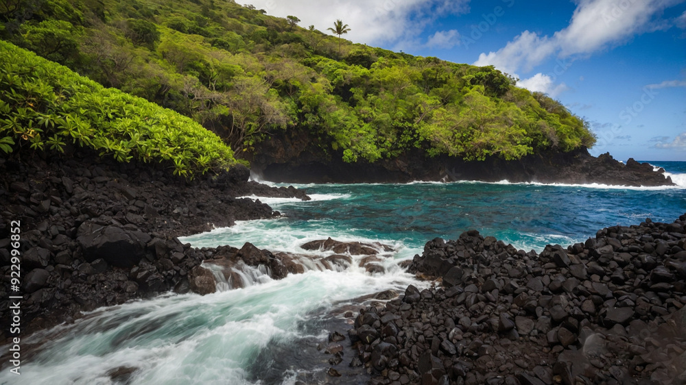 Beautiful Road to Hana in Maui, Hawaii Beautiful Road to Hana in Maui, Hawaii