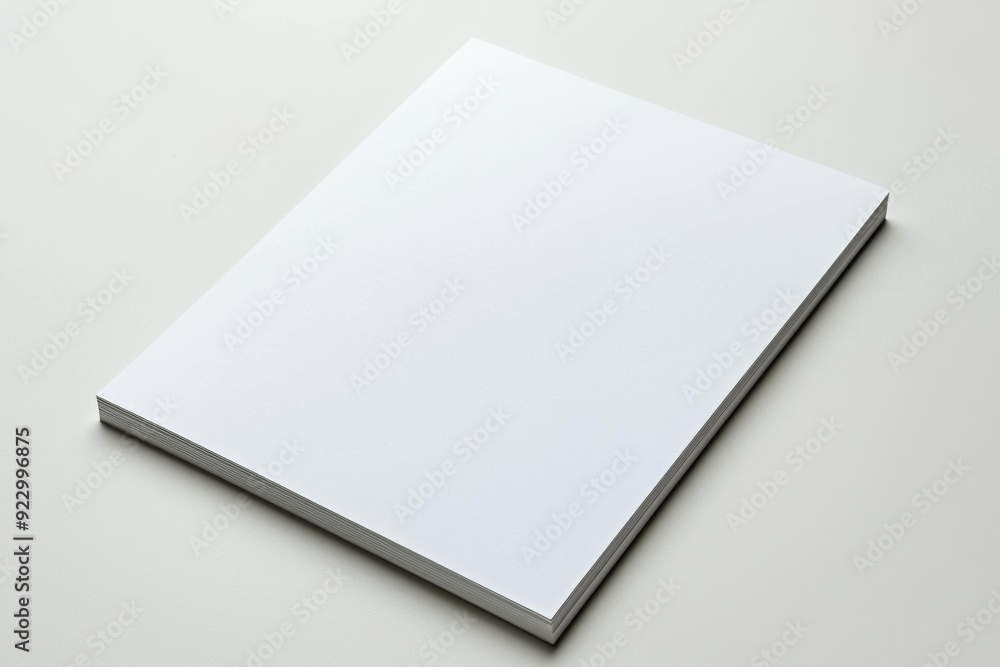 Blank A4 Paper Mockup on Isolated Background created with Generative AI Blank A4 Paper Mockup on Isolated Background created with Generative AI