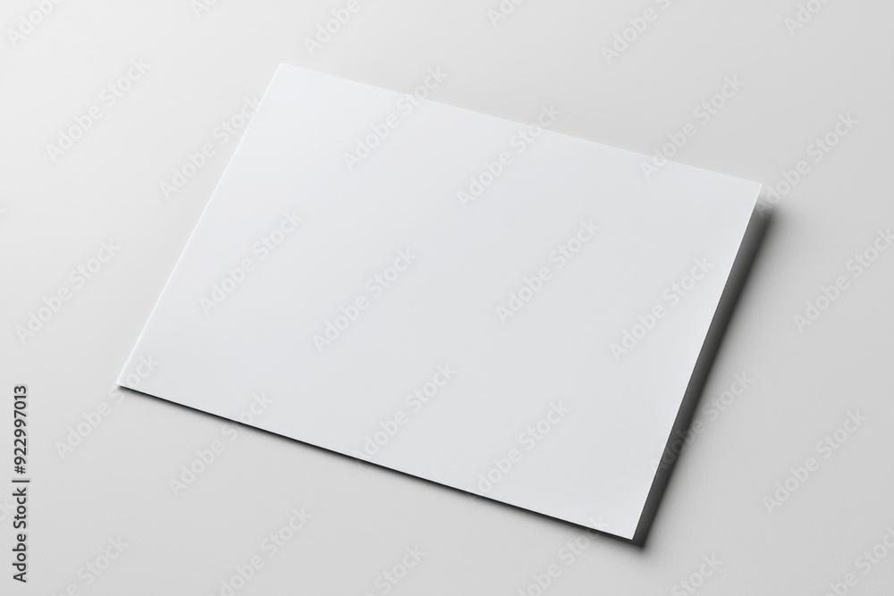 Blank A4 Paper Mockup on Isolated Background created with Generative AI Blank A4 Paper Mockup on Isolated Background created with Generative AI
