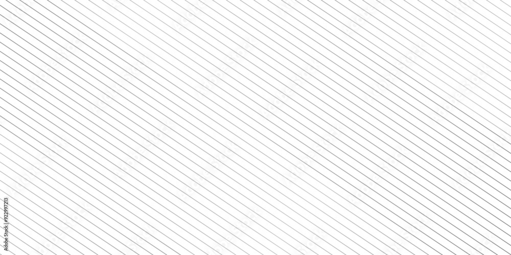 Fototapeta premium Vector gradient gray line abstract pattern Transparent monochrome striped texture, minimal background. Abstract background wave line elegant white striped diagonal line technology concept web texture.