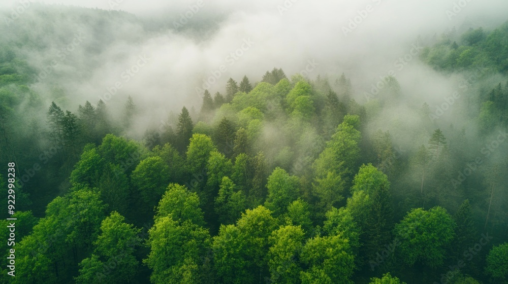 Misty Forest from Above Misty Forest from Above