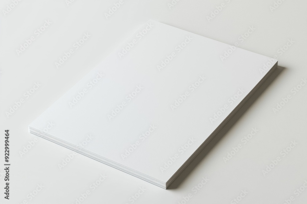 Blank A4 Paper Mockup on Isolated Background created with Generative AI