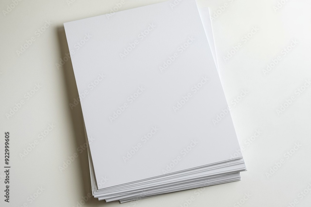 Blank A4 Paper Mockup on Isolated Background created with Generative AI Blank A4 Paper Mockup on Isolated Background created with Generative AI