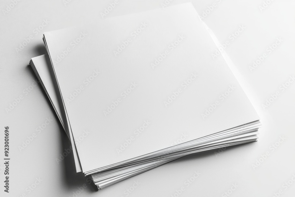 Blank A4 Paper Mockup on Isolated Background created with Generative AI Blank A4 Paper Mockup on Isolated Background created with Generative AI