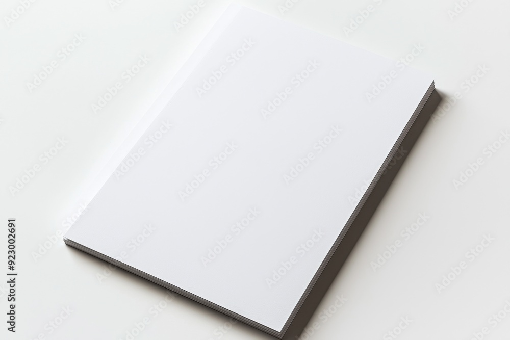 Blank A4 Paper Mockup on Isolated Background created with Generative AI Blank A4 Paper Mockup on Isolated Background created with Generative AI