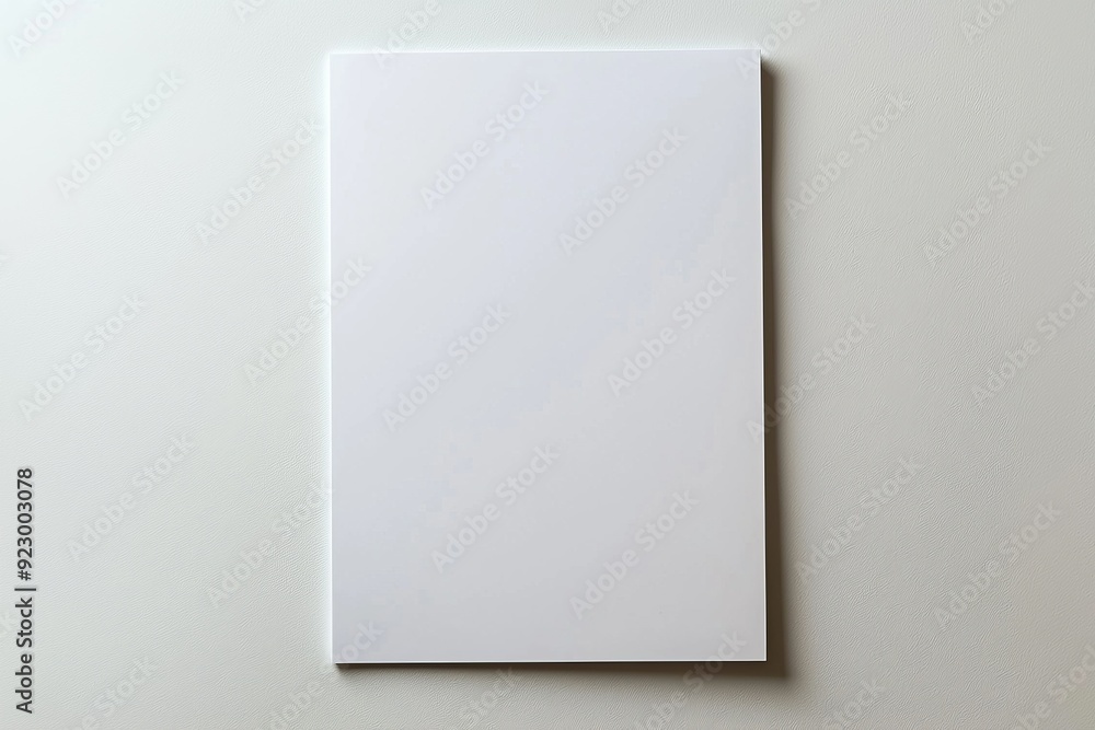 Blank A4 Paper Mockup on Isolated Background created with Generative AI Blank A4 Paper Mockup on Isolated Background created with Generative AI