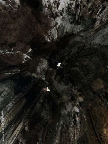 rock ceiling in a cave