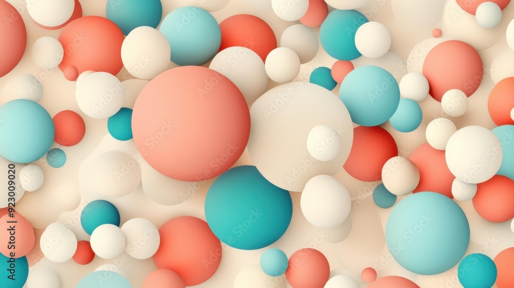 Explore a chic abstract metaball design in soft beige, light blue, and pink tones. Perfect for modern decor. Explore a chic abstract metaball design in soft beige, light blue, and pink tones. Perfect for modern decor.