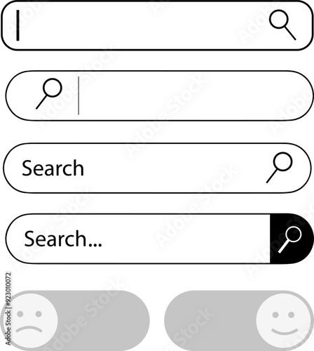 Search box icon element design.