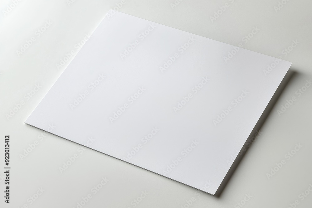 Blank A4 Paper Mockup on Isolated Background created with Generative AI Blank A4 Paper Mockup on Isolated Background created with Generative AI