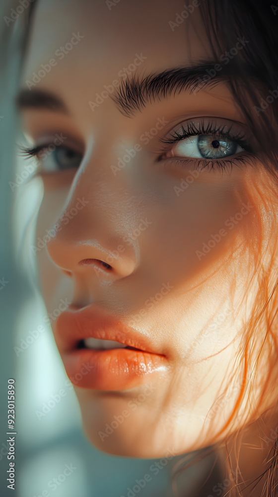 close up portrait of a woman close up portrait of a woman