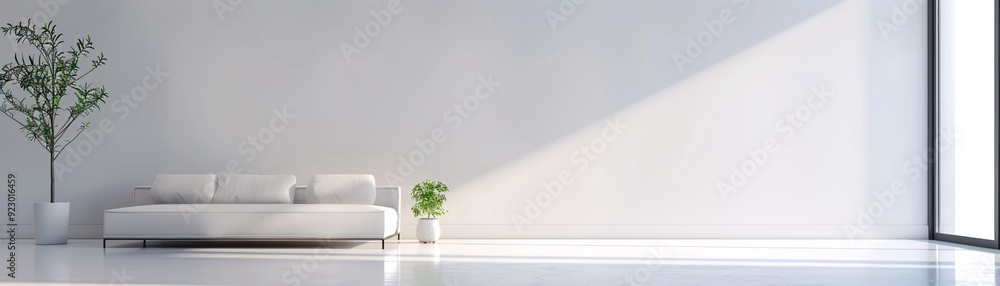 A contemporary 3D room with sharp lines and a minimalist aesthetic, featuring abundant copy space for customization A contemporary 3D room with sharp lines and a minimalist aesthetic, featuring abundant copy space for customization