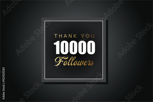 10000 OR 10k followers celebration. Thank you 10000   followers congratulation template banner. banner for social 10k friends and followers. celebrate subscribers and followers.
