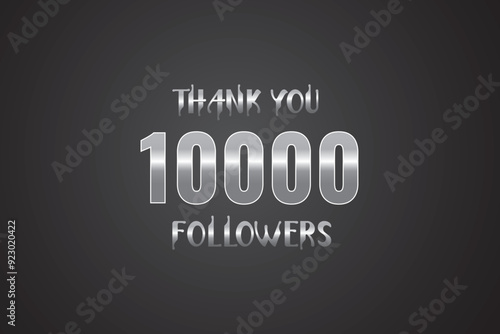 10000 OR 10k followers celebration. Thank you 10000   followers congratulation template banner. banner for social 10k friends and followers. celebrate subscribers and followers.
