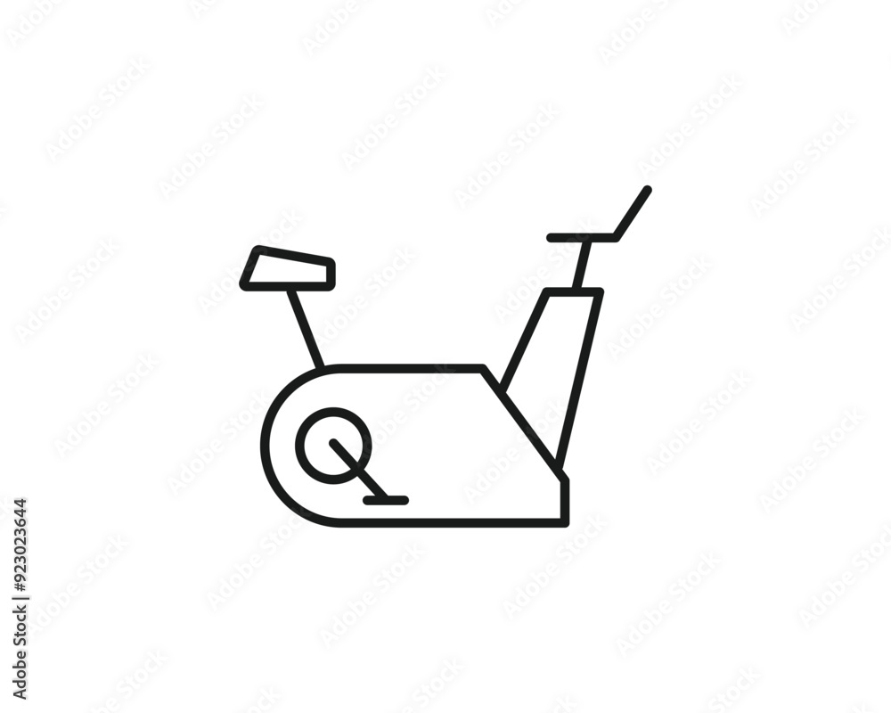 Gym bike icon vector symbol design illustration Gym bike icon vector symbol design illustration