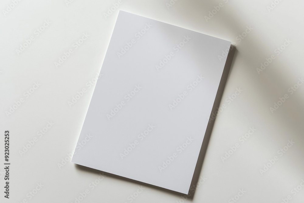 Blank A4 Paper Mockup on Isolated Background created with Generative AI Blank A4 Paper Mockup on Isolated Background created with Generative AI