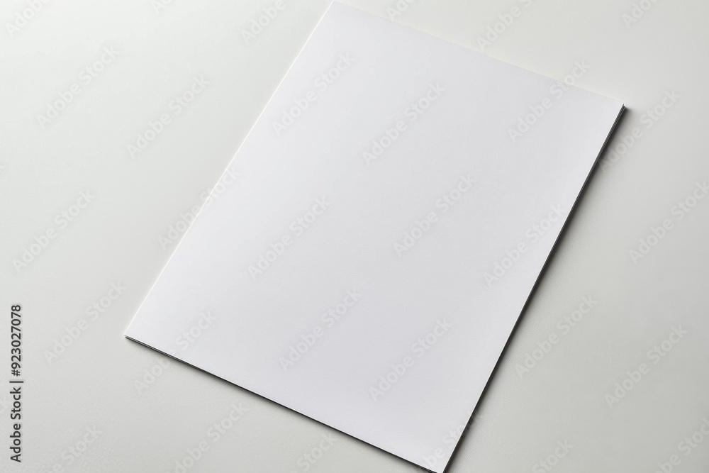 Blank A4 Paper Mockup on Isolated Background created with Generative AI Blank A4 Paper Mockup on Isolated Background created with Generative AI