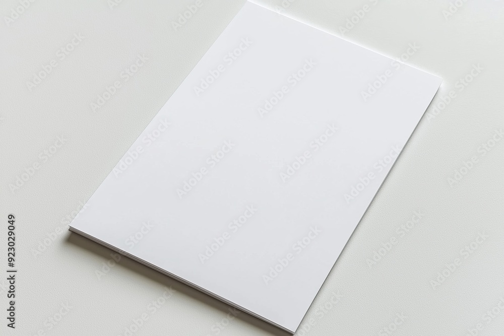 Blank A4 Paper Mockup on Isolated Background created with Generative AI Blank A4 Paper Mockup on Isolated Background created with Generative AI