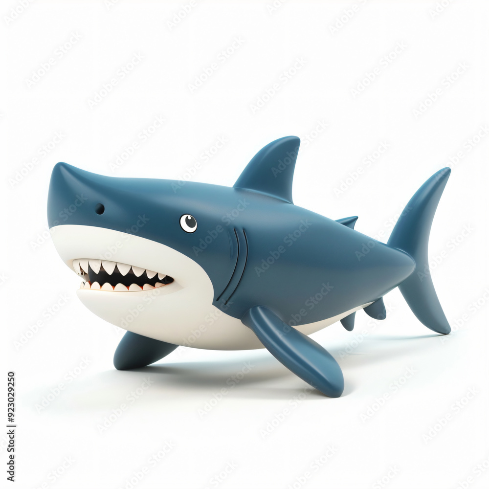 3d render icon of shark cartoon plastic 3d clay isolated 3d render icon of shark cartoon plastic 3d clay isolated