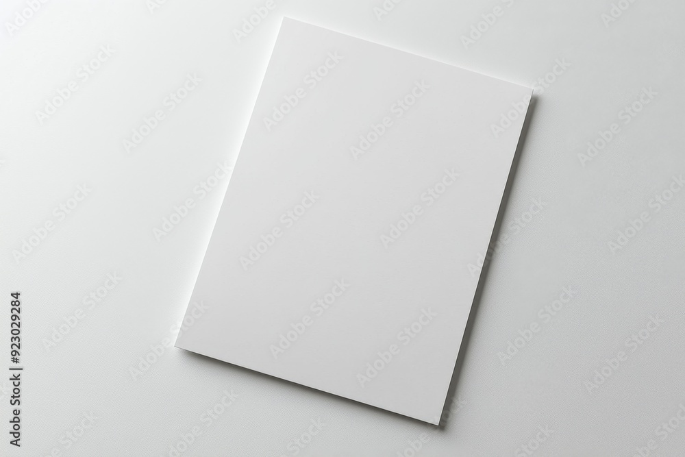 Blank A4 Paper Mockup on Isolated Background created with Generative AI Blank A4 Paper Mockup on Isolated Background created with Generative AI