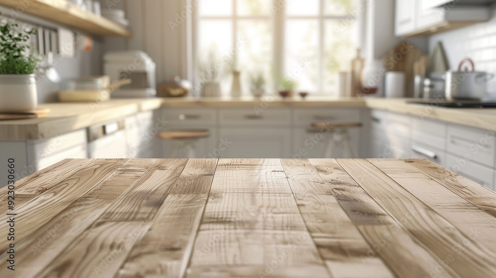 beautiful wood table modern kitchen interior background beautiful wood table modern kitchen interior background